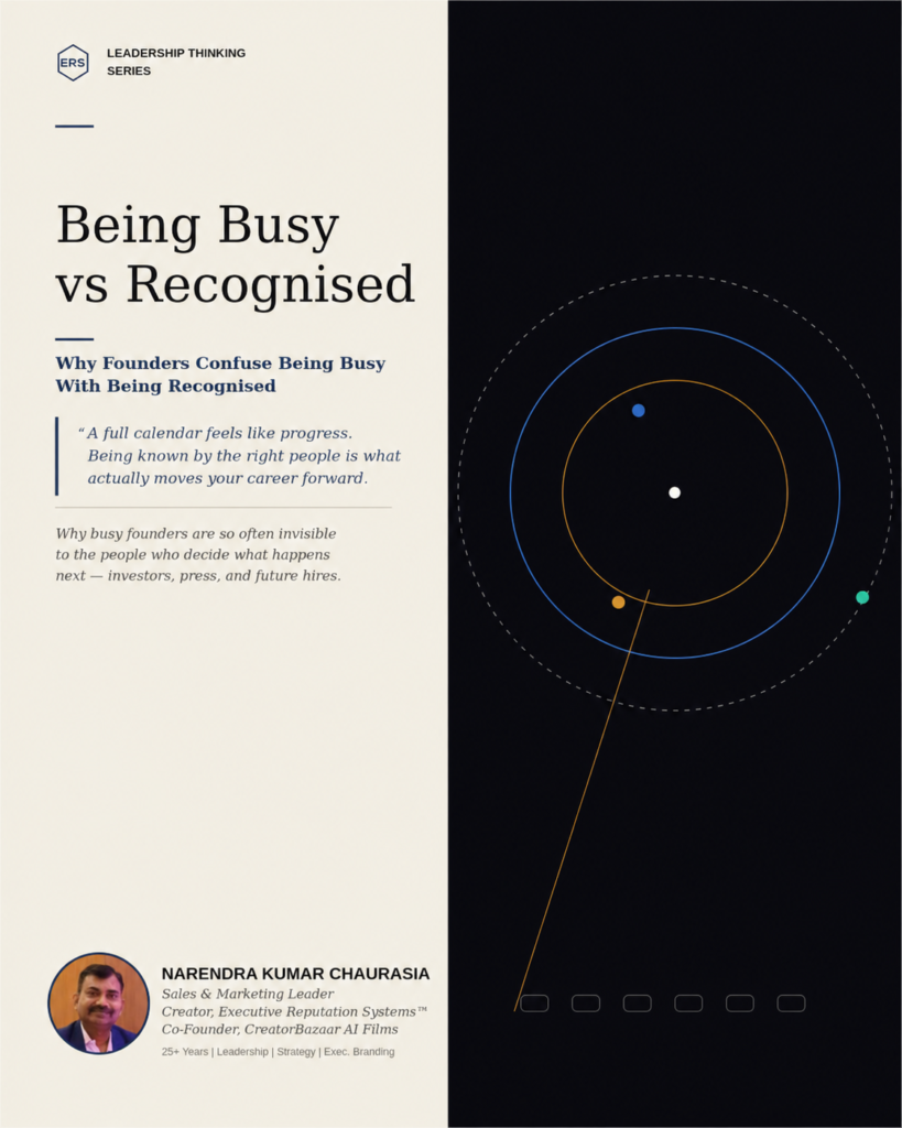 Founder Visibility is about being recognised, not just being busy. Discover how founders can build authority, trust, and a stronger personal brand.
